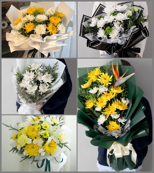 湖南湘潭湘乡市泉塘镇锦屏村白事花束代送
